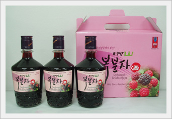 Seobang Mountain Rubus Wine - Glass Bottle  Made in Korea